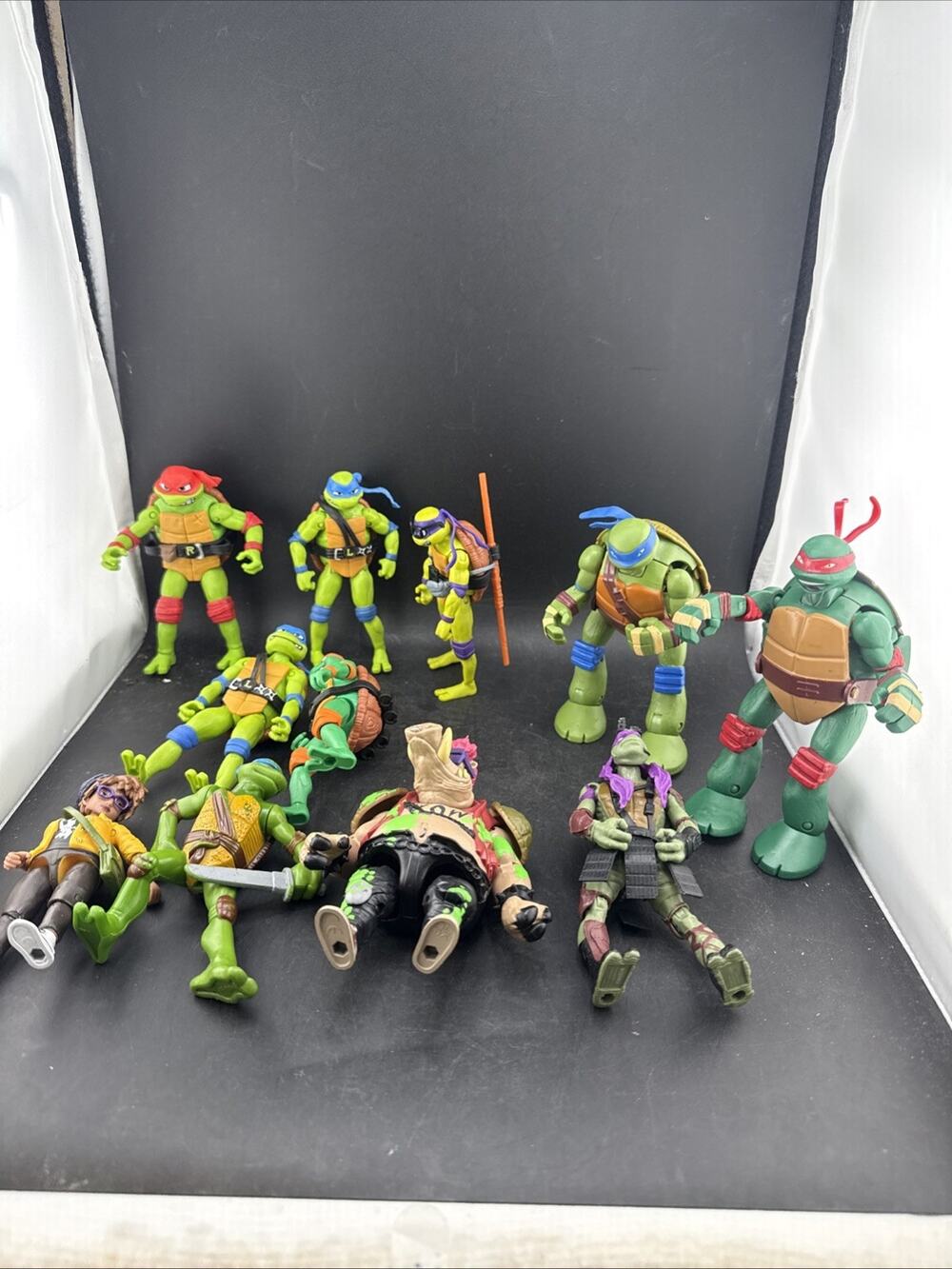 Teenage Mutant Ninja Turtles Figure Lot Mutant Mayhem Transforming Mutations